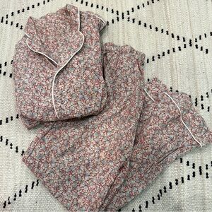 Organic cotton piped pajamas